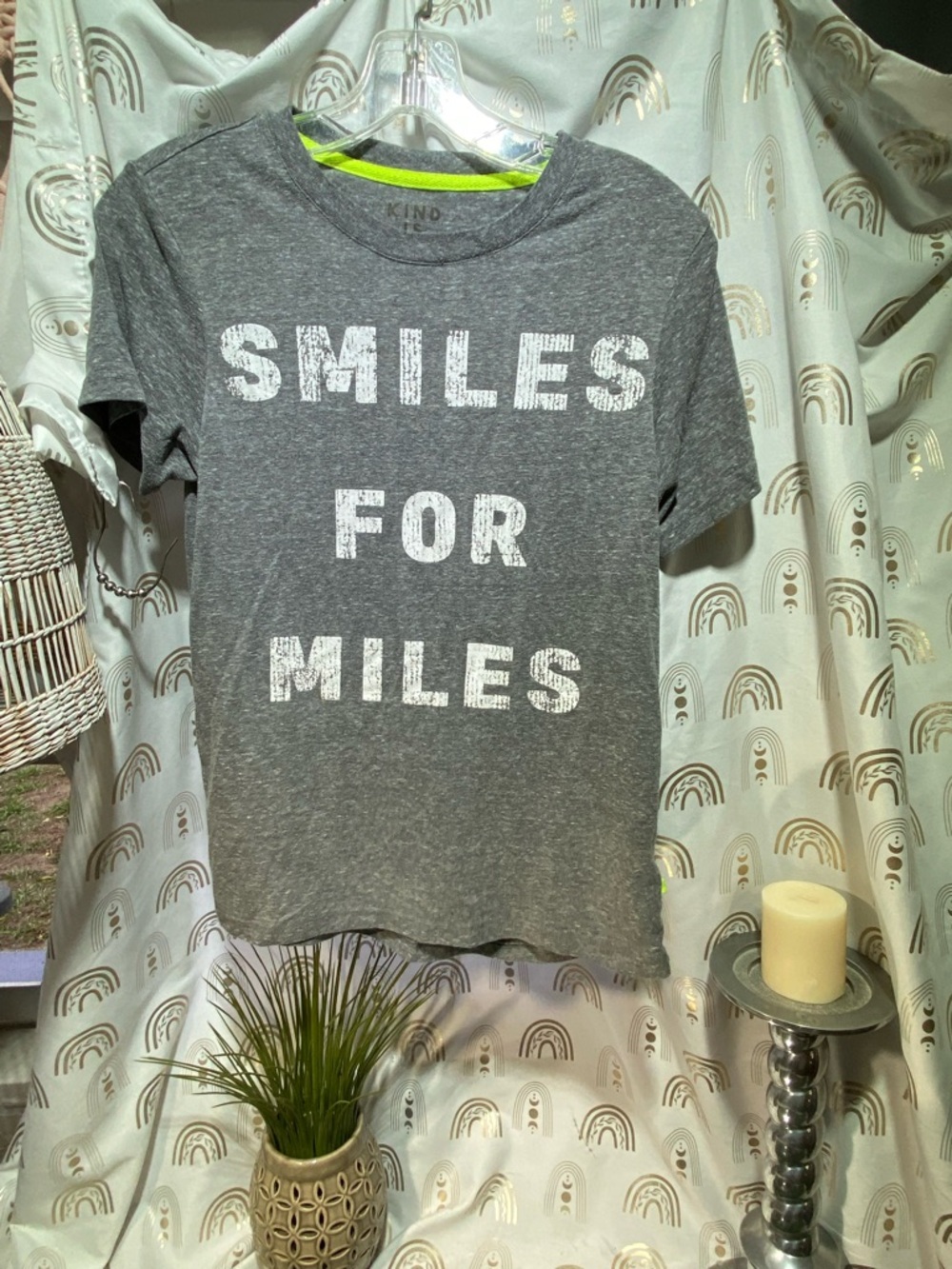 Smiles for Miles Short Sleeve Tee - Gray